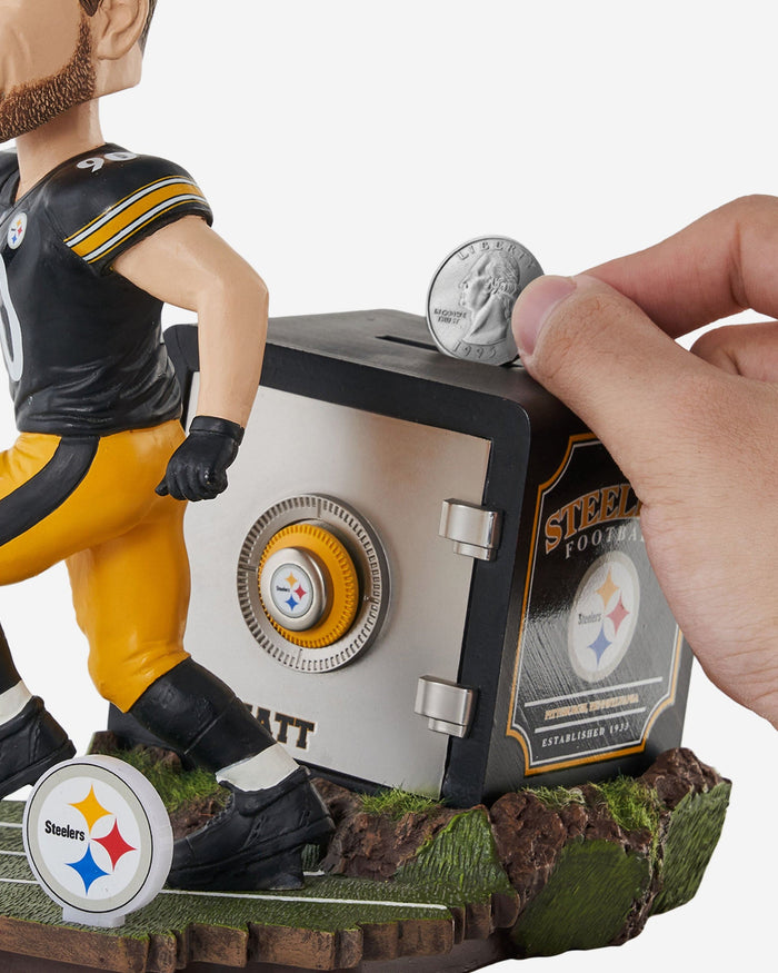 TJ Watt Pittsburgh Steelers Bank Bobblehead FOCO - FOCO.com