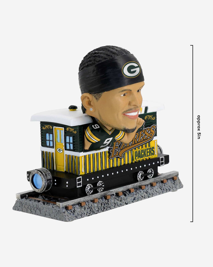 Christian Watson Green Bay Packers Express Train Bobblehead FOCO - FOCO.com