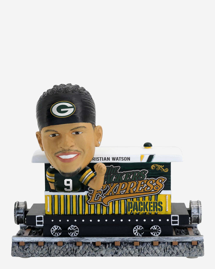 Christian Watson Green Bay Packers Express Train Bobblehead FOCO - FOCO.com