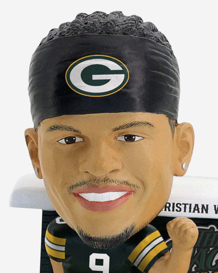 Christian Watson Green Bay Packers Express Train Bobblehead FOCO - FOCO.com