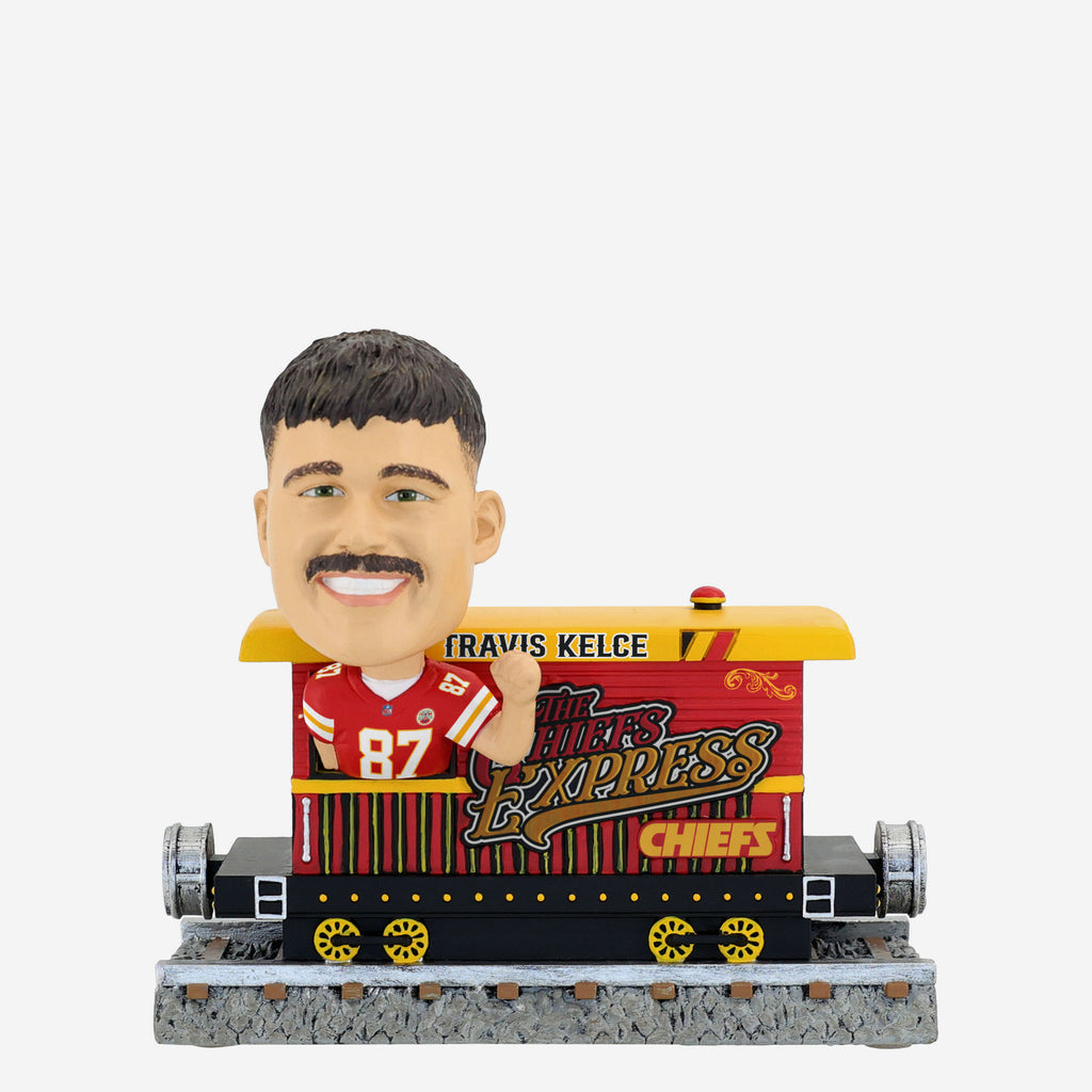 Travis Kelce Kansas City Chiefs Express Train Bobblehead FOCO - FOCO.com