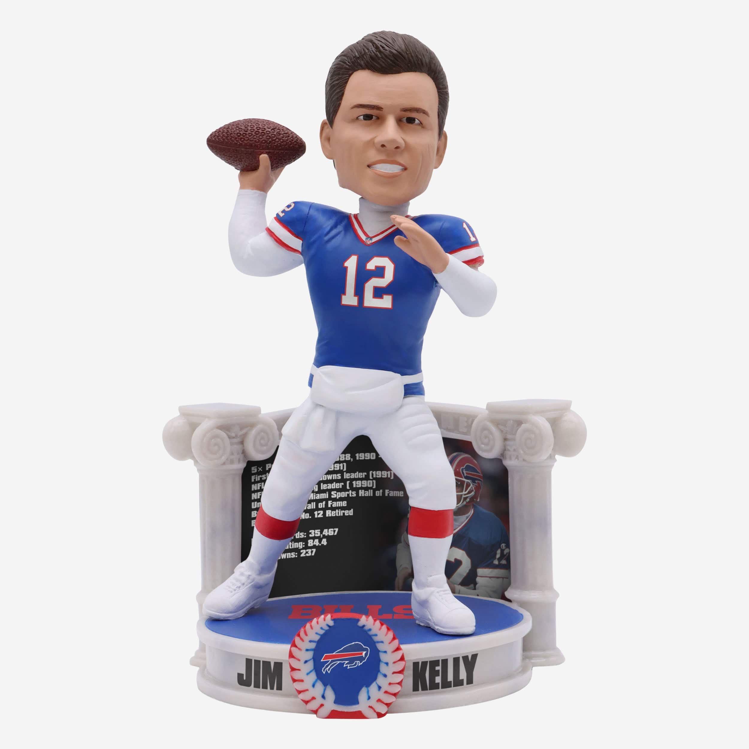 Jim Kelly Buffalo Bills Career Retrospective Bobblehead Officially Licensed by NFL