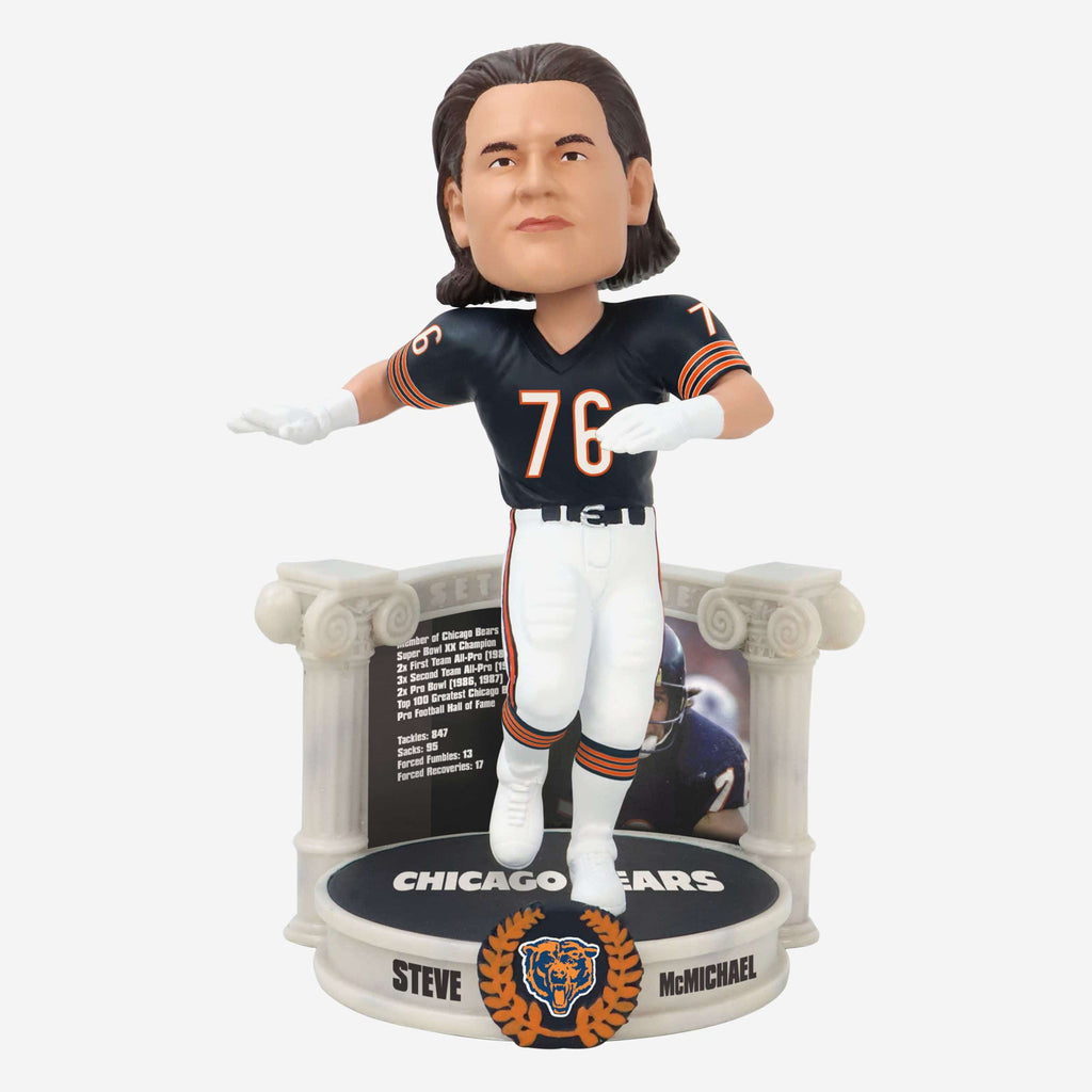 Steve McMichael Chicago Bears Career Retrospective Bobblehead FOCO - FOCO.com