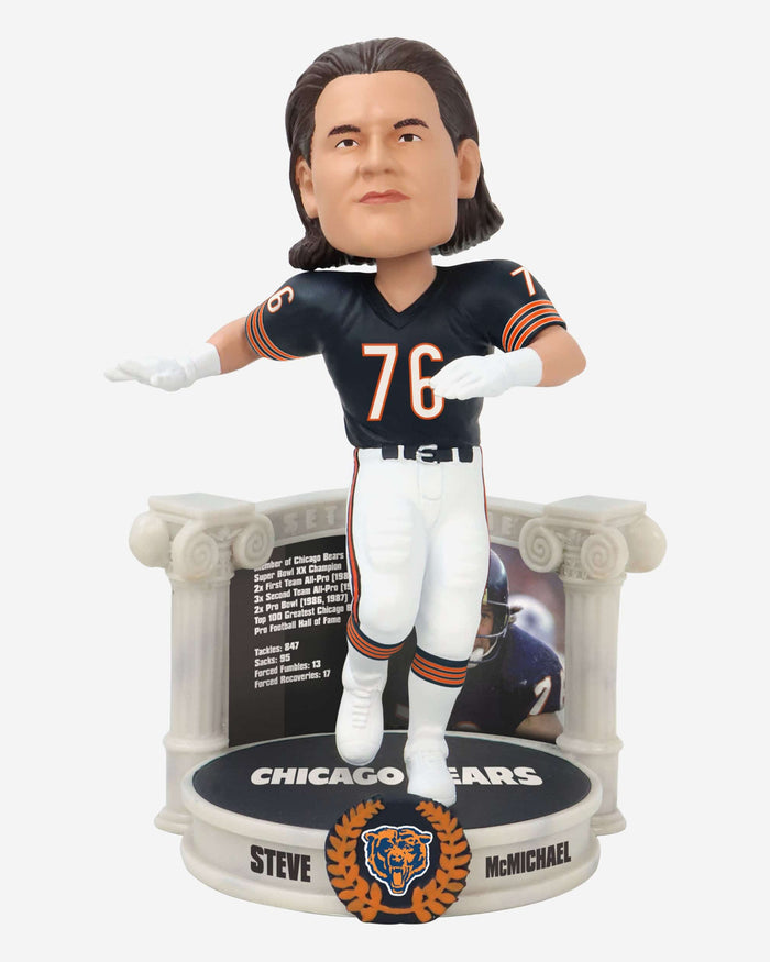 Steve McMichael Chicago Bears Career Retrospective Bobblehead FOCO - FOCO.com