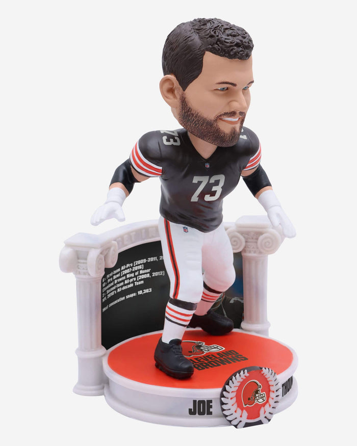 Baker Mayfield, Joe Thomas, and Browns mascot bobbleheads now