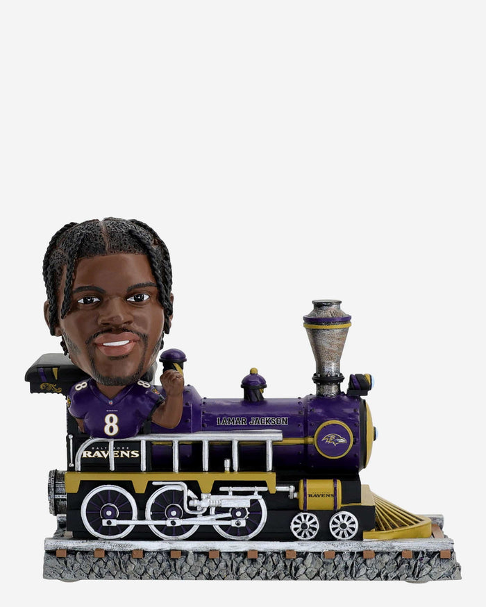 Lamar Jackson Baltimore Ravens Express Train Bobblehead FOCO - FOCO.com