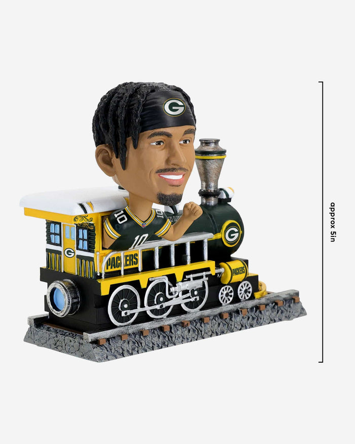 Jordan Love Green Bay Packers Express Train Bobblehead FOCO - FOCO.com