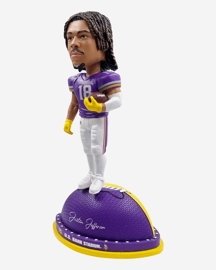 Justin Jefferson Minnesota Vikings Magnetic Stadium Base Bobblehead FOCO - FOCO.com