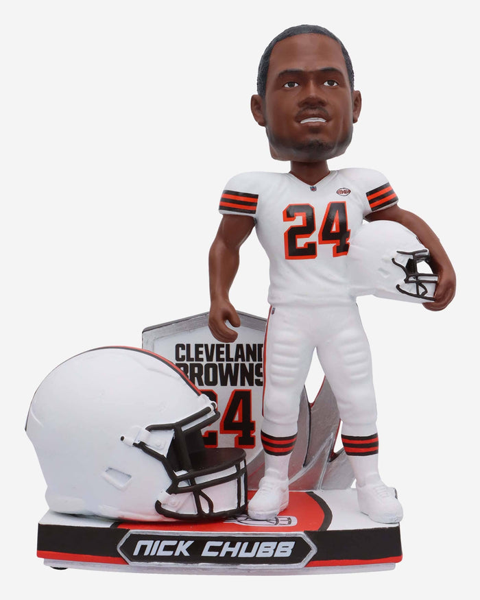 Nick Chubb Cleveland Browns Away Jersey Variant Bighead Bobblehead