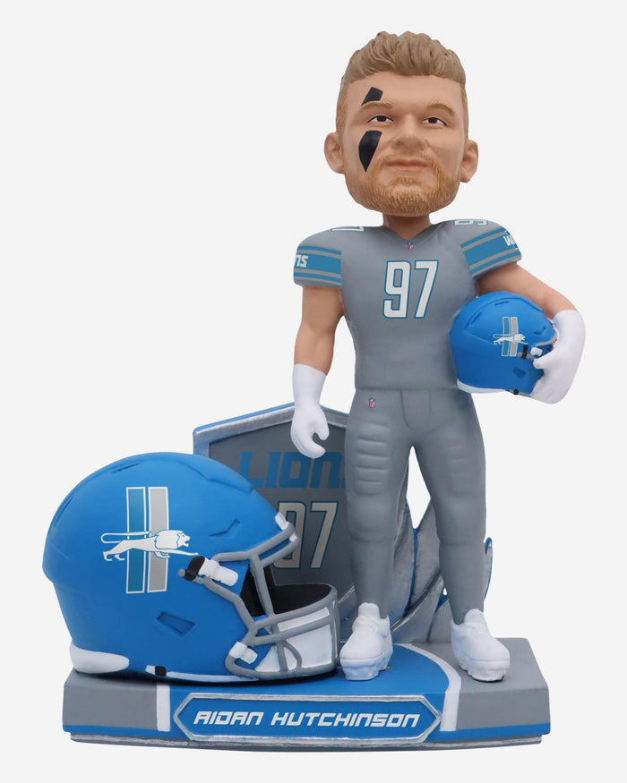 Aidan Hutchinson Detroit Lions 2023 Alternate Helmet Bobblehead FOCO - FOCO.com