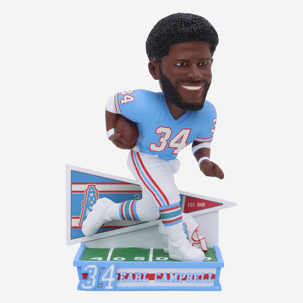 Earl Campbell Houston Oilers Retro Uniform Bobblehead FOCO