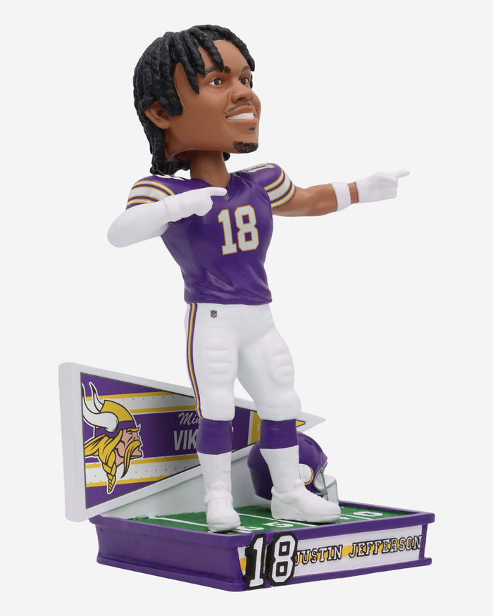 Justin Jefferson Minnesota Vikings Retro Uniform Bobblehead FOCO