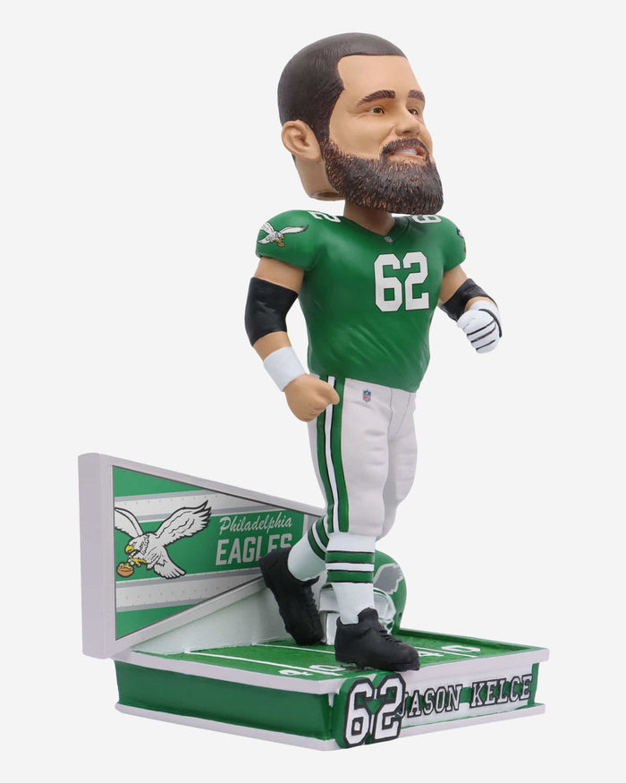 Jason Kelce Philadelphia Eagles Kelly Green Uniform Bobblehead FOCO - FOCO.com