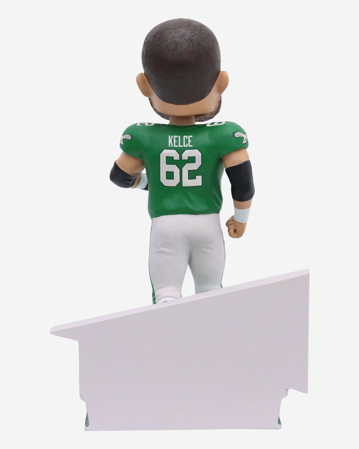 Jason Kelce Philadelphia Eagles Kelly Green Uniform Bobblehead FOCO - FOCO.com