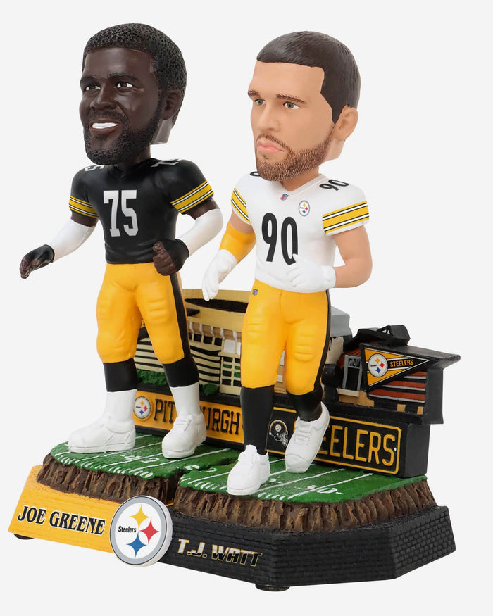 Joe Greene & TJ Watt Pittsburgh Steelers Then and Now Bobblehead FOCO - FOCO.com