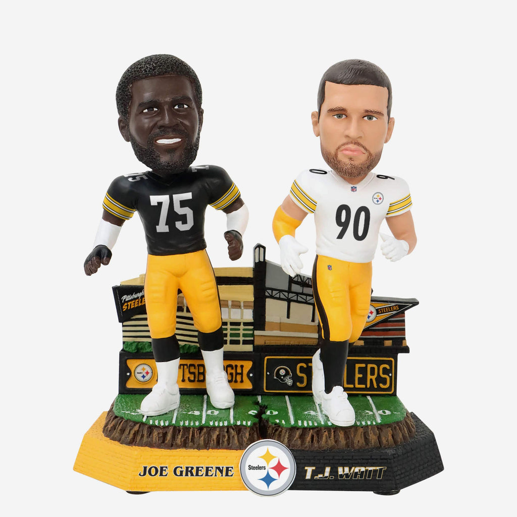 Joe Greene & TJ Watt Pittsburgh Steelers Then and Now Bobblehead FOCO - FOCO.com