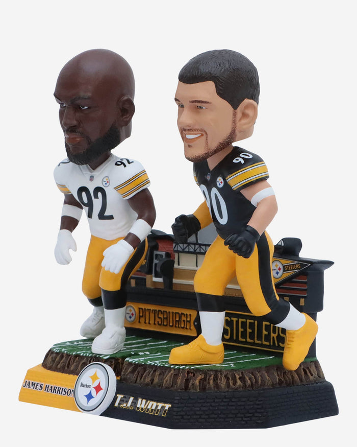 James Harrison & TJ Watt Pittsburgh Steelers Then and Now Bobblehead FOCO - FOCO.com