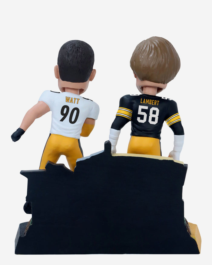 Jack Lambert & TJ Watt Pittsburgh Steelers Then And Now Bobblehead FOCO - FOCO.com