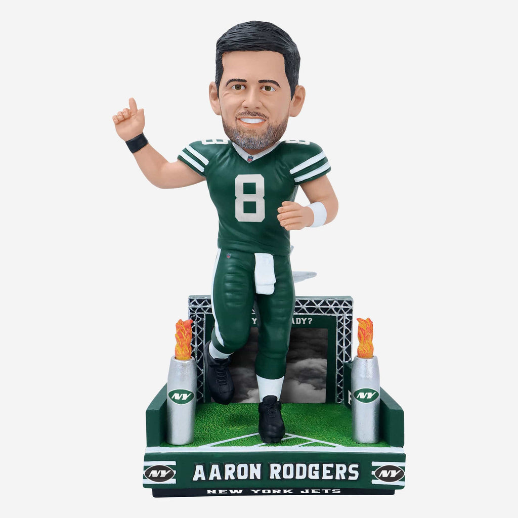 Aaron Rodgers New York Jets Tunnel Entrance Bobblehead FOCO - FOCO.com