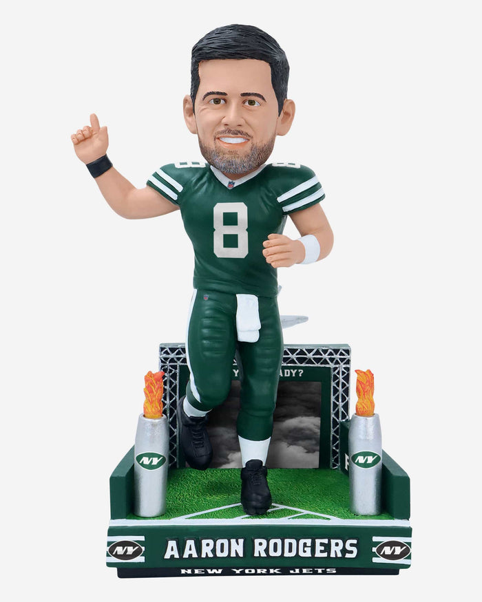 Aaron Rodgers New York Jets Tunnel Entrance Bobblehead FOCO - FOCO.com