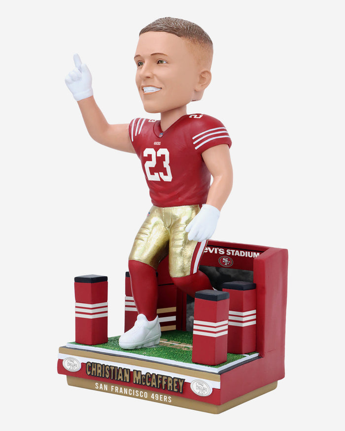 Christian McCaffrey San Francisco 49ers Tunnel Entrance Bobblehead FOCO - FOCO.com