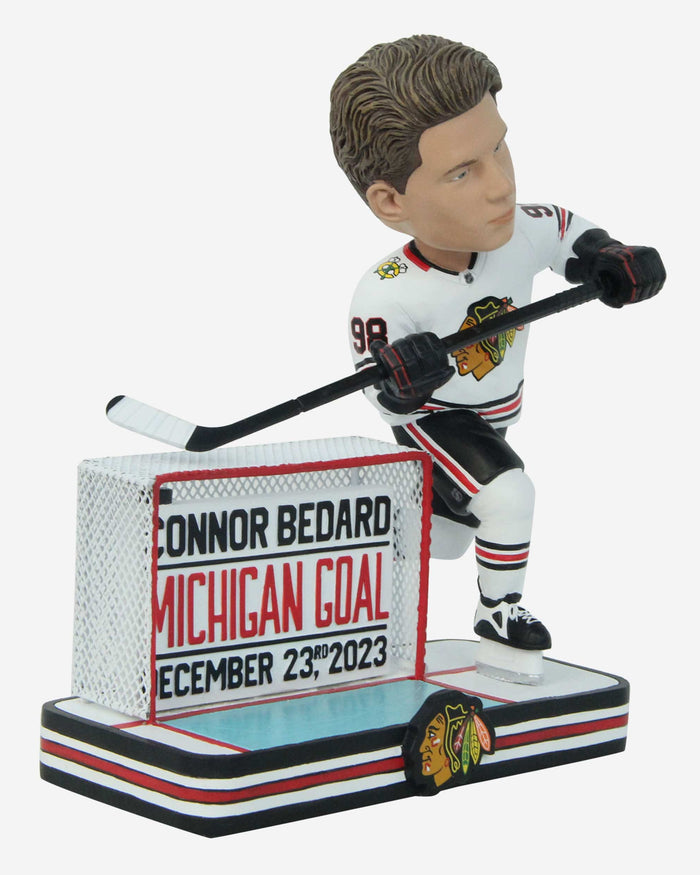 Connor Bedard Chicago Blackhawks Michigan Goal Bobblehead FOCO - FOCO.com