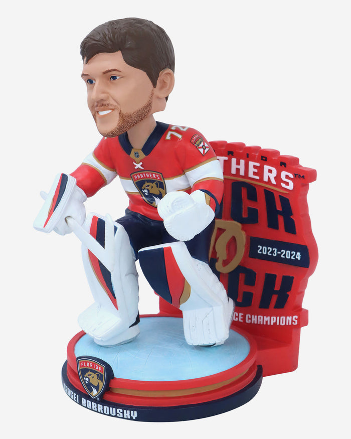 Sergei Bobrovsky Florida Panthers Back-To-Back Eastern Conference Champions Bobblehead FOCO - FOCO.com