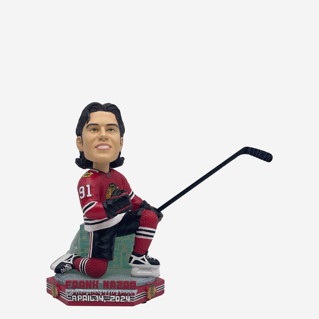 Frank Nazar Chicago Blackhawks First Career Goal Bobblehead FOCO - FOCO.com