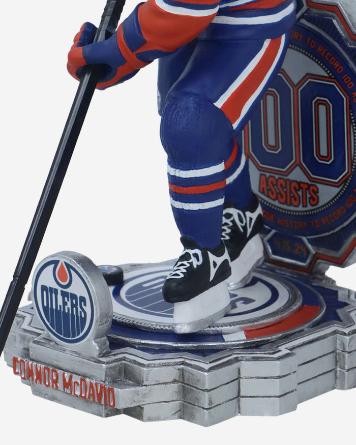 Connor McDavid Edmonton Oilers 100 Assists Bobblehead FOCO - FOCO.com