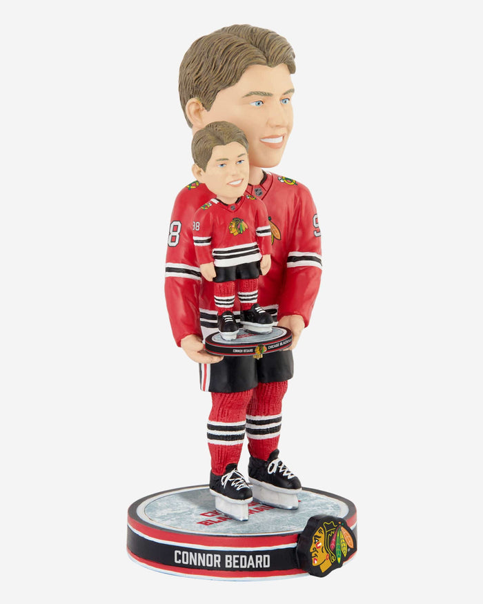 Connor Bedard Chicago Blackhawks Bobble Dubblz Bobblehead FOCO - FOCO.com