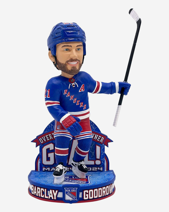 Barclay Goodrow New York Rangers 2024 Playoff Overtime Game Winner Bobblehead FOCO - FOCO.com