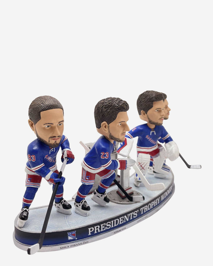 New York Rangers 2024 Presidents Trophy Mini Bobblehead Scene FOCO - FOCO.com