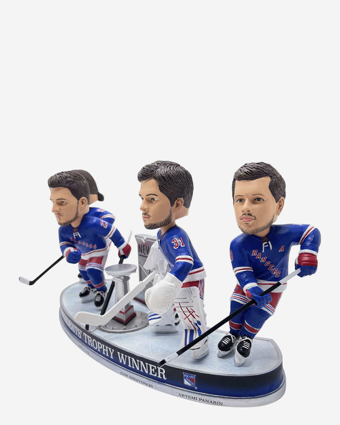 New York Rangers 2024 Presidents Trophy Mini Bobblehead Scene FOCO - FOCO.com