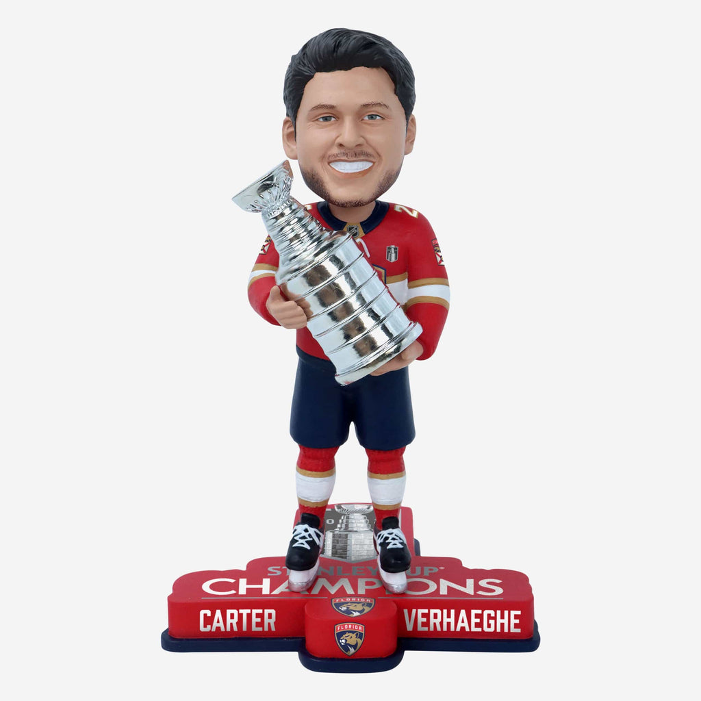 Carter Verhaeghe Florida Panthers 2024 Stanley Cup Champions Bobblehead FOCO - FOCO.com