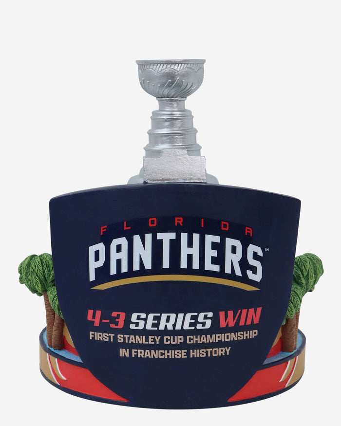 Florida Panthers 2024 Stanley Cup Champions Rat Trick Mini Bobblehead Scene FOCO - FOCO.com