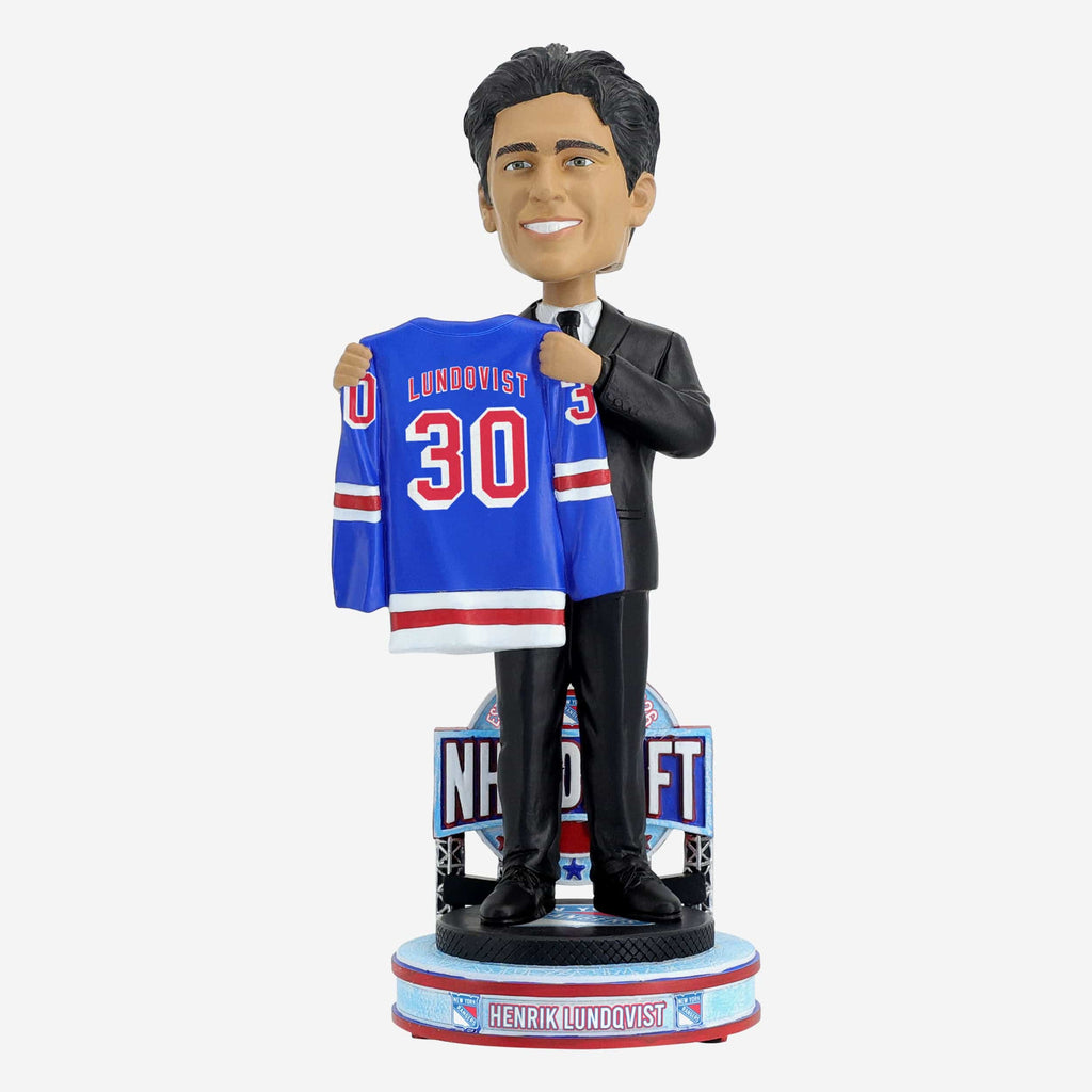 Henrik Lundqvist New York Rangers 2000 Draft Pick Bobblehead FOCO - FOCO.com