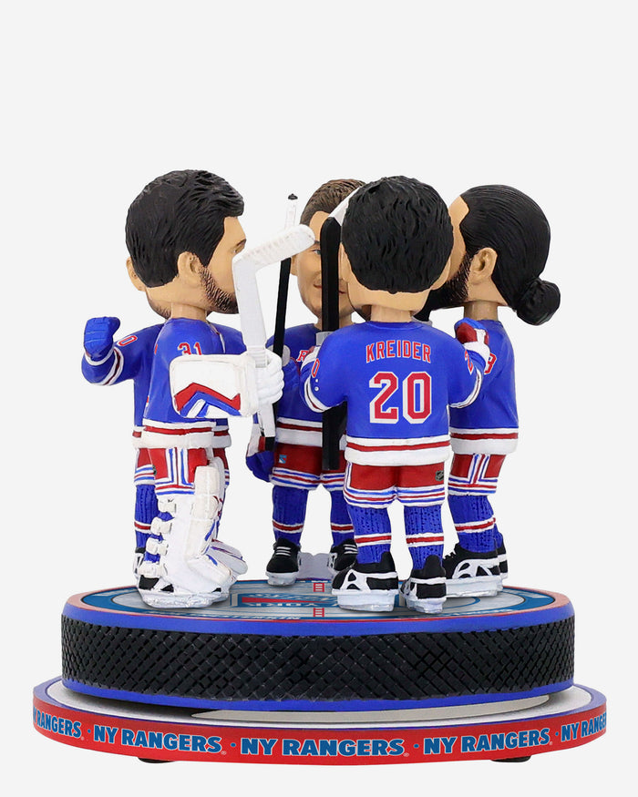 New York Rangers Celebration Spinner Mini Bobblehead Scene FOCO - FOCO.com