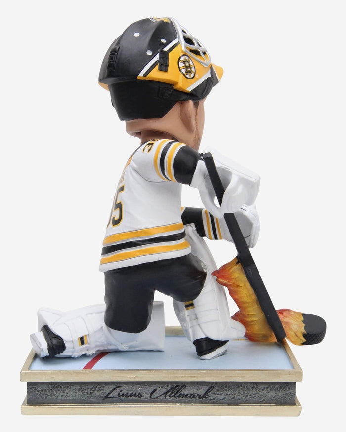 Linus Ullmark Boston Bruins Firestick Goalie Goal Bobblehead FOCO - FOCO.com