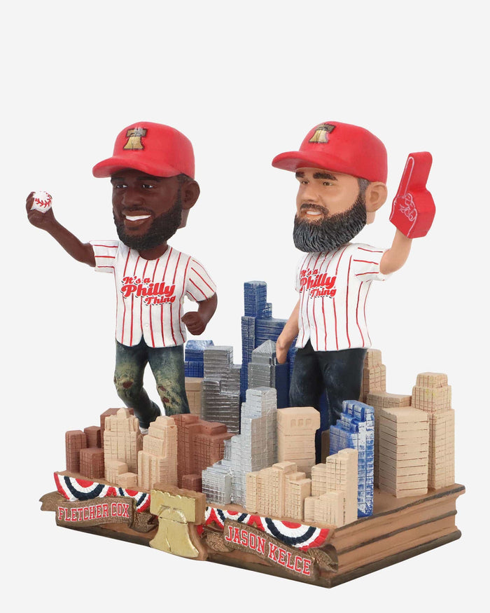 Jason Kelce & Fletcher Cox First Pitch Dual Bobblehead FOCO - FOCO.com