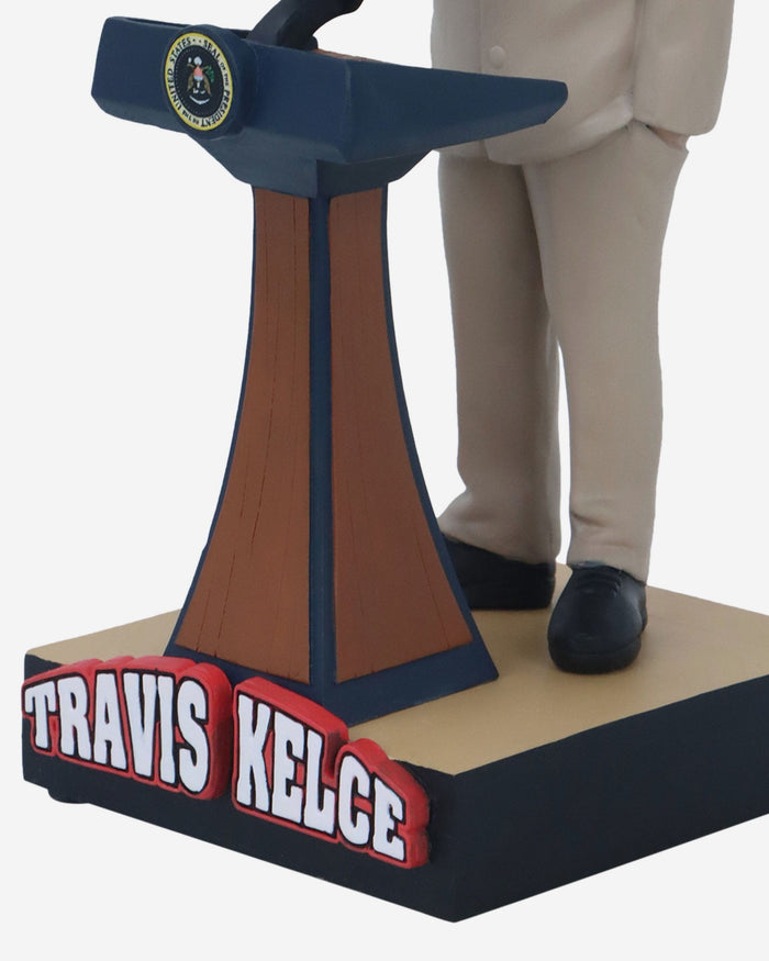 Travis Kelce Presidential Podium Bobblehead FOCO - FOCO.com