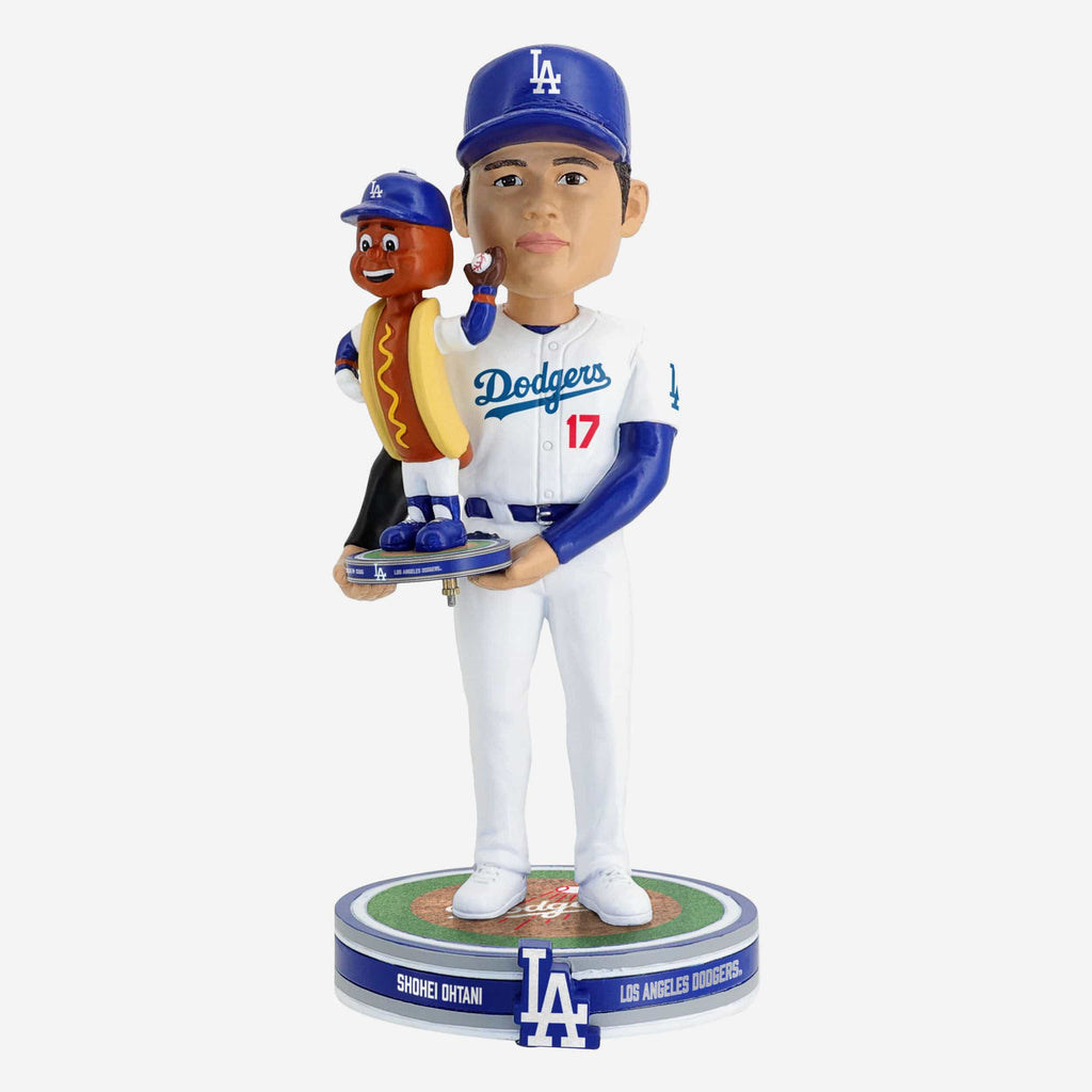 Shohei Ohtani & Dodger Dog Los Angeles Dodgers Bobble Dubblz Friendz Bobblehead FOCO - FOCO.com