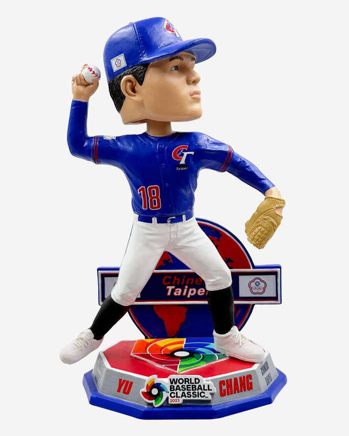 Yu Chang Chinese Taipei 2023 World Baseball Classic Away Uniform Bobblehead FOCO - FOCO.com