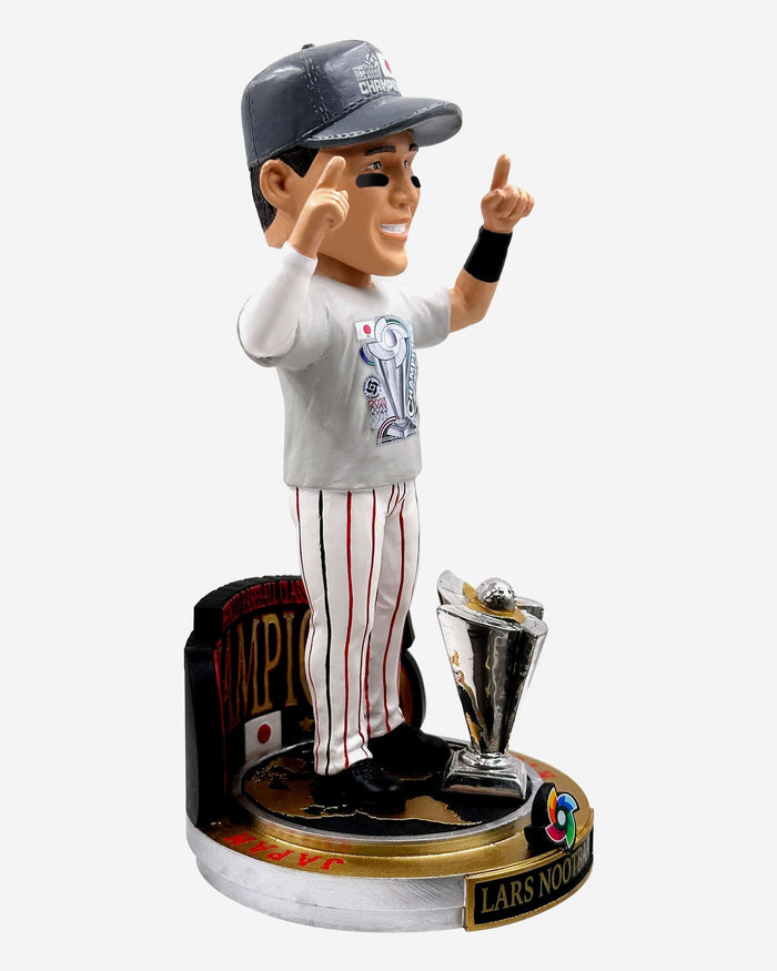 Lars Nootbaar Japan 2023 World Baseball Classic Champions Cap & Tee Bobblehead FOCO - FOCO.com