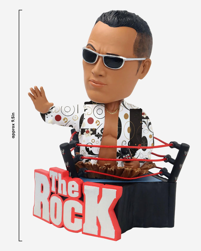 The Rock WWE Bust Bighead Bobblehead FOCO - FOCO.com