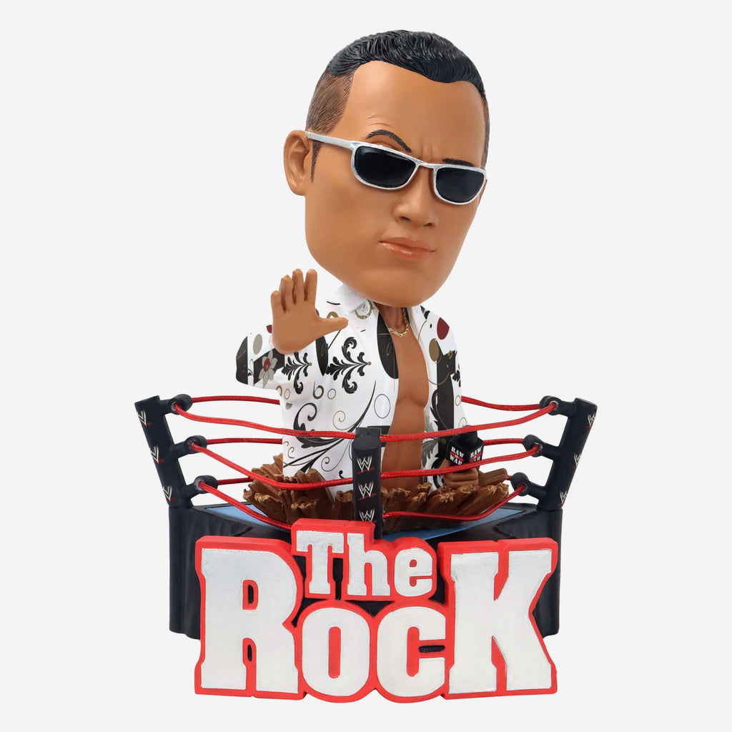 The Rock WWE Bust Bighead Bobblehead FOCO - FOCO.com