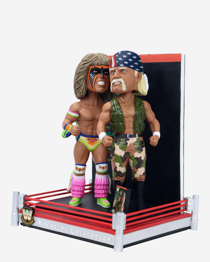 Hulk Hogan & Ultimate Warrior Superstar Alliance WWE Magazine Cover Bobblehead FOCO - FOCO.com