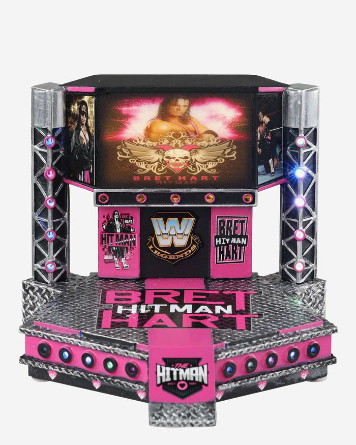 Bret Hart WWE Light Up Stage Entrance Bobblehead FOCO - FOCO.com