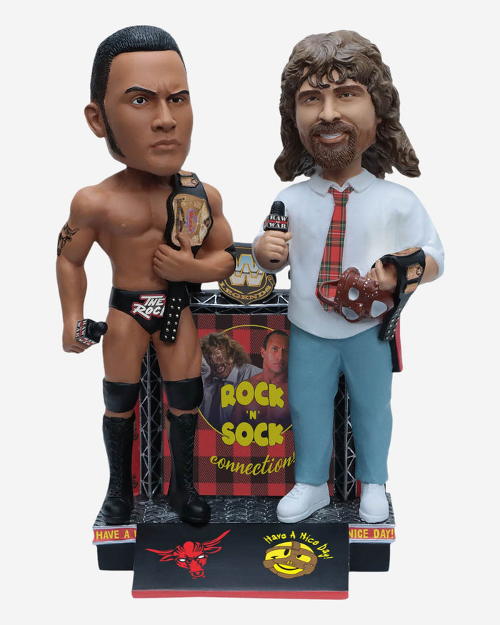 The Rock N Sock Connection WWE Tag Team Bobblehead FOCO - FOCO.com