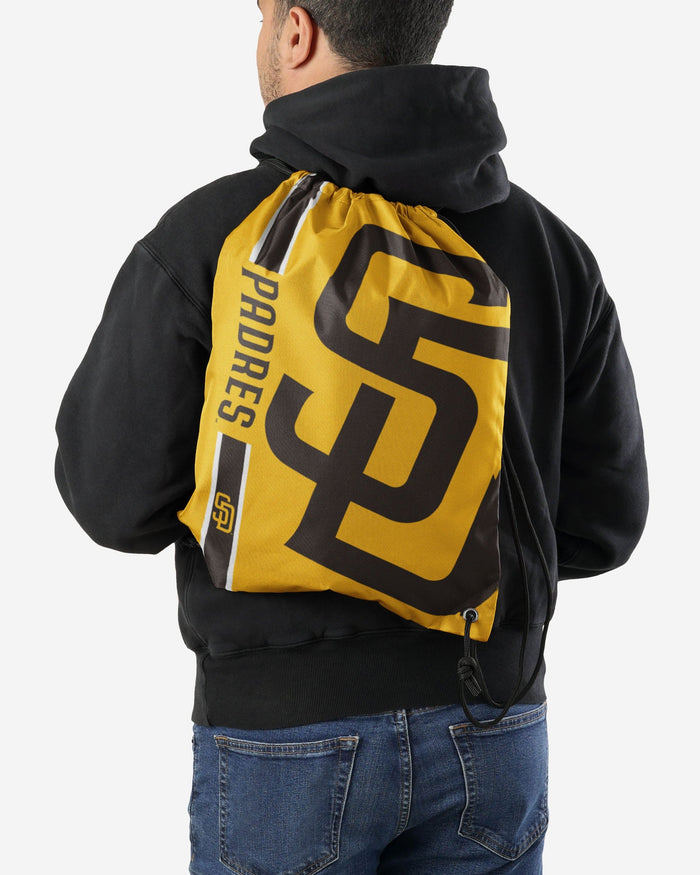 San Diego Padres Big Logo Drawstring Backpack FOCO - FOCO.com