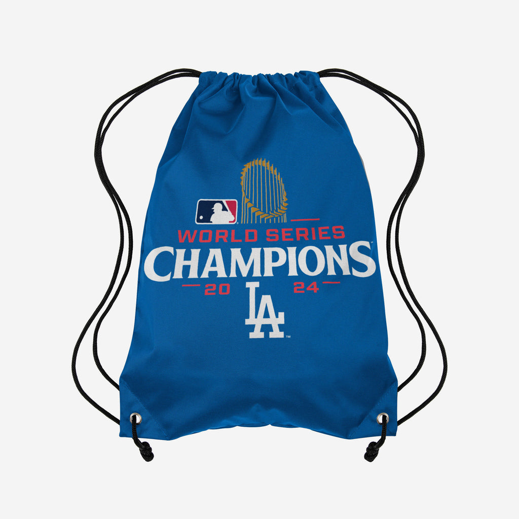 Los Angeles Dodgers 2024 World Series Champions Drawstring Backpack FOCO - FOCO.com